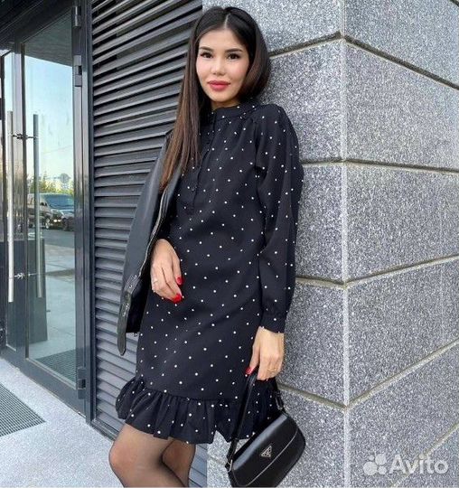 Платье в горошек