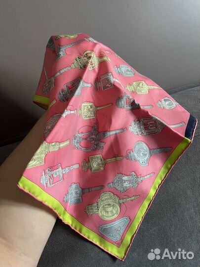 Шелковый шейный платок Hermes оригинал из Милана