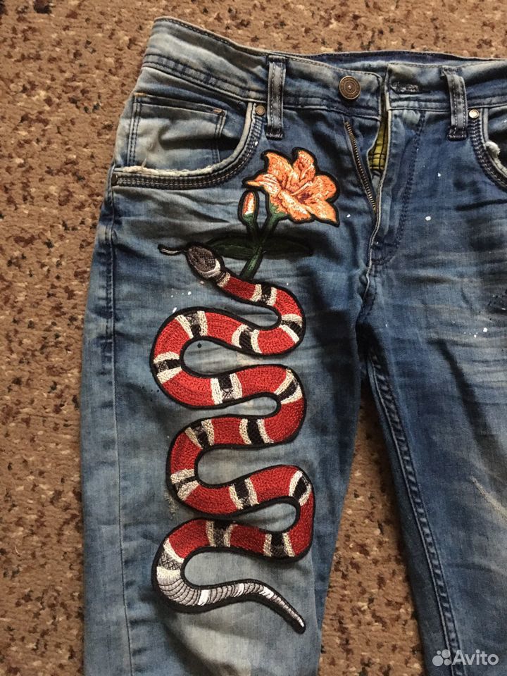 Custom gucci jeans on sale