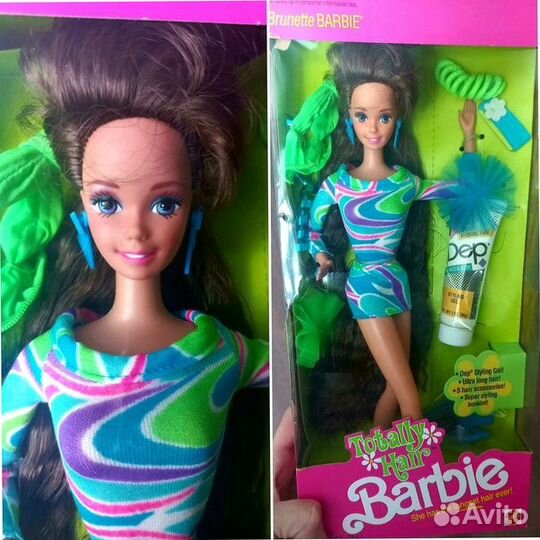 Barbie Totally Hair Brunette 1991
