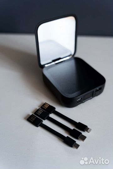 Повербанк с зеркалом power bank 10000mAh