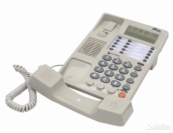 Телефон проводной ritmix RT-495 white