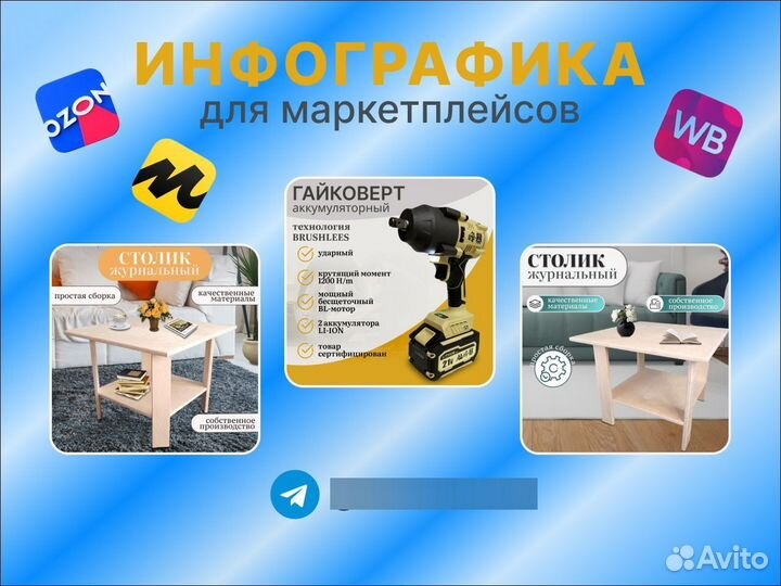 Графический дизайнер для маркетплейсов