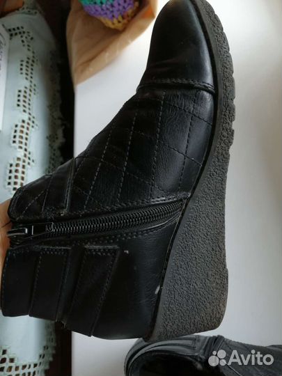 Ботинки кожаные осенние 33 размер