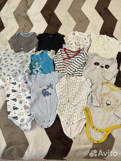 Боди для мальчика с 0-3 месяцев