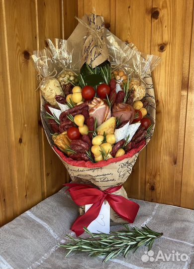 Съедобные мужские букеты