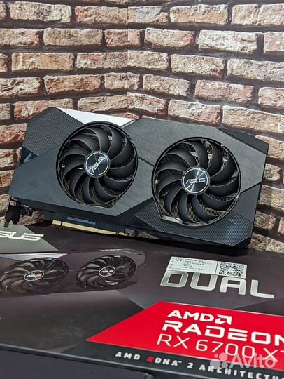 Видеокарта asus RX6700xt dual 12gb
