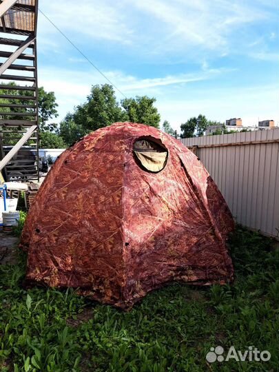 Палатка баня с печкой