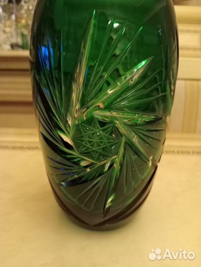 Ваза цветной хрусталь Германия