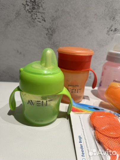 Бутылочки,поильники,ниблер-Avent,Chico