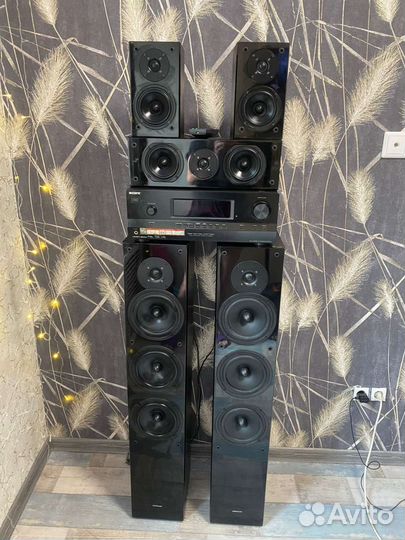 Акустические колонки и усилитель