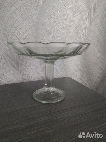 Ваза для фруктов на ножке СССР