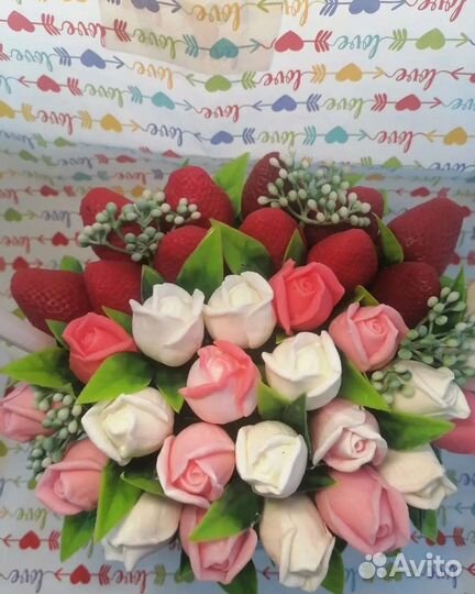 Букет цветов из мыла