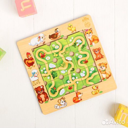 Головоломка Составь дорожку, мамы и детеныши