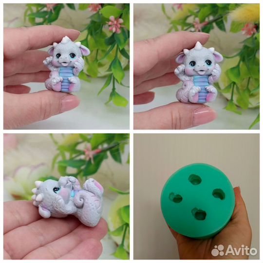 Силиконовая форма для мыла мандарин дракон