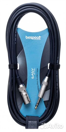 Кабель межблочный XLR-M-Jack Bespeco xcms450 4.5 m