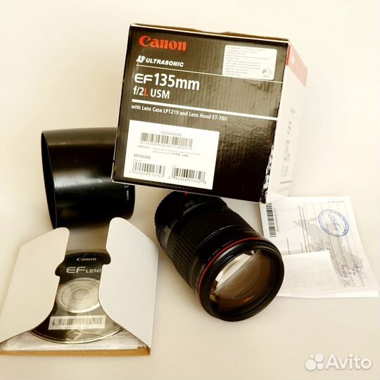Объектив canon EF 135mm f/2L USM