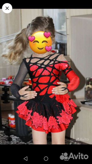 Платье для выступлений фигурное катание рост 110