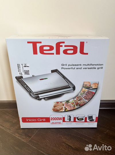 Гриль Tefal Panini Grill GC241D, серебристый