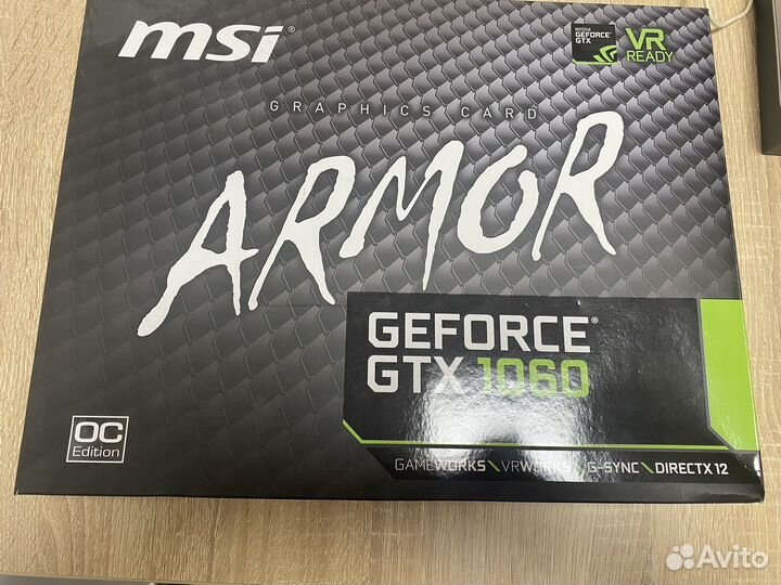 Msi geforce gtx 1060 armor 6gb