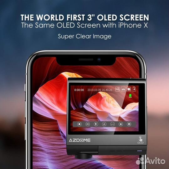 Видеорегистратор автомобильный azdome Dash Cam M05