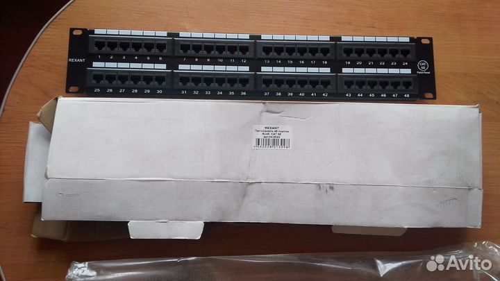 Патч панель rexant 48. Новая в коробке