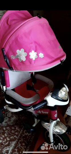 Детский велосипед-коляска