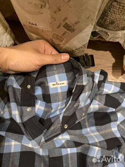 Рубашка kiton с капюшоном оригинал