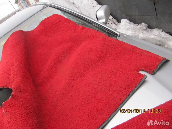 Ретро ковёр красный 2103, 2106 ваз СССР отличный