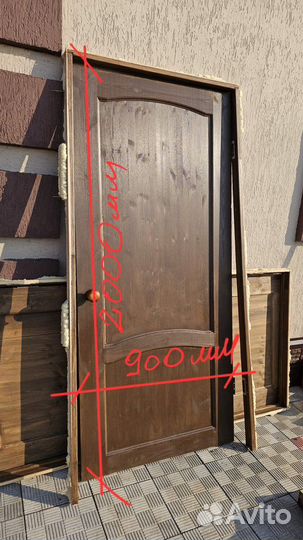 Двери межкомнатные с коробкой 1 шт