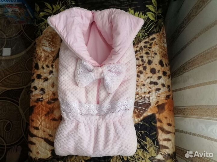 Конверт на выписку для девочки осень.весна