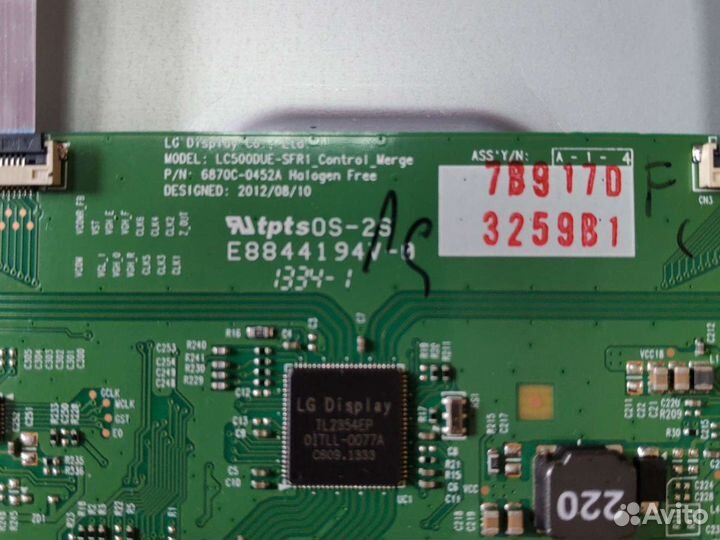 Плата T-con телевизор LG 32LA621V