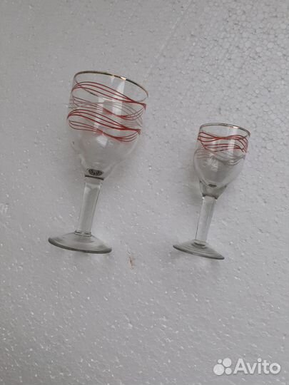 Бокалы и рюмки на четыре персоны СССР