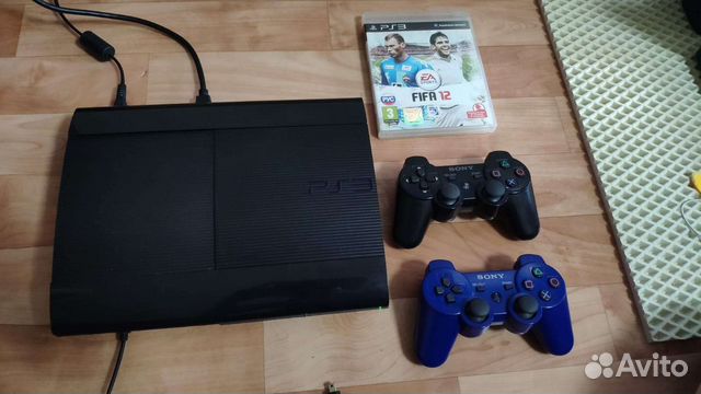 Sony PS3 Slim 500Gb, 2 геймпада +40 игр
