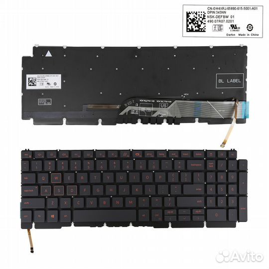 Клавиатура для ноутбука Dell G15 5510 5511 5515 R