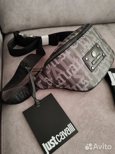 Сумка мужская на пояс just cavalli