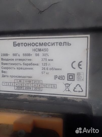 Бетономешалка бу