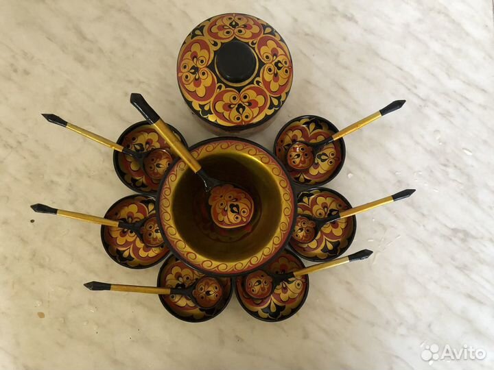 Деревянная посуда хохлома