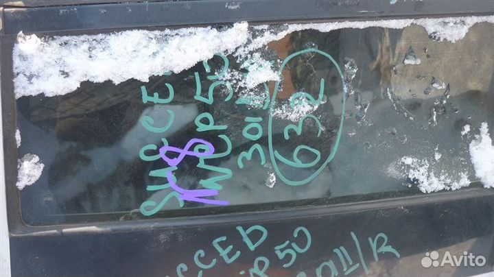 Форточка двери задняя правая Toyota Succeed