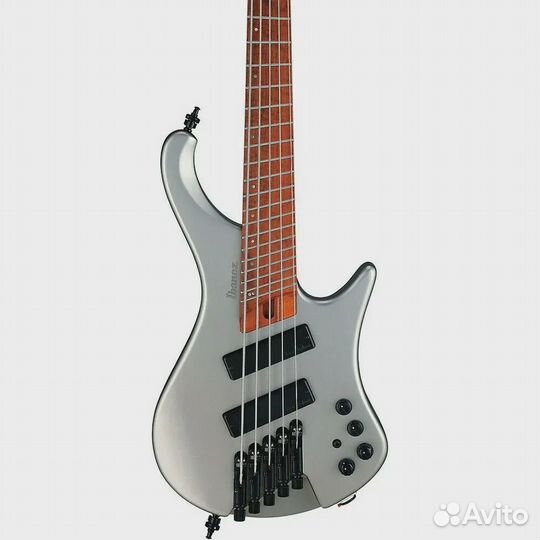 Бас-гитара Ibanez 5-String Multi Short Scale Ergonomic Headless Metallic Gray