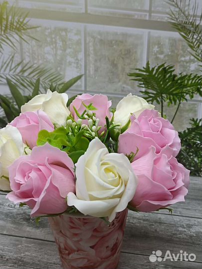 Букет из мыльной пены