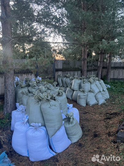 Торф в мешках