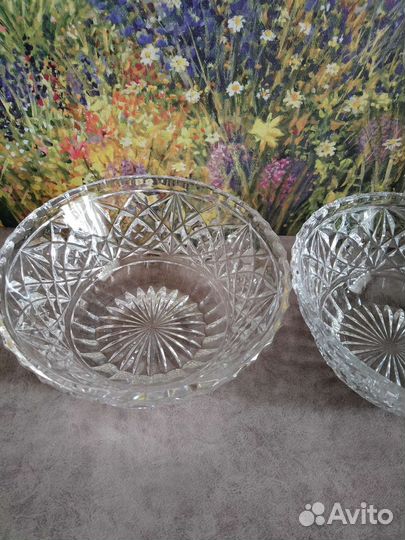 Салатник хрусталь СССР