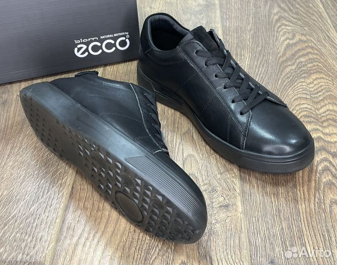 Ecco Street 39-44 кожаные кеды