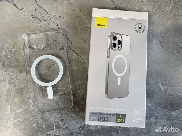 Чехол для iPhone 13 Baseus для MagSafe прозрачный