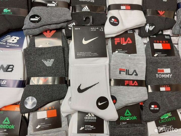 Носки Nike Adidas Puma Reebok