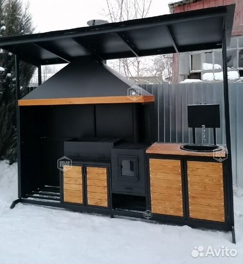 Мангальный комплекс, казан, мангал, печь