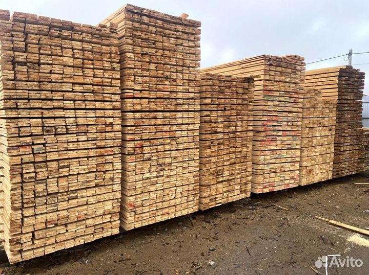 Доска обрезная 25x150x3м