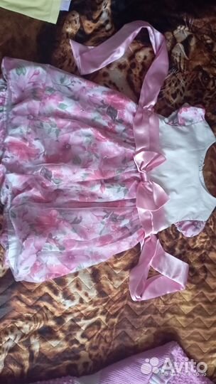 Платья, колготки. Пакетом для девочки