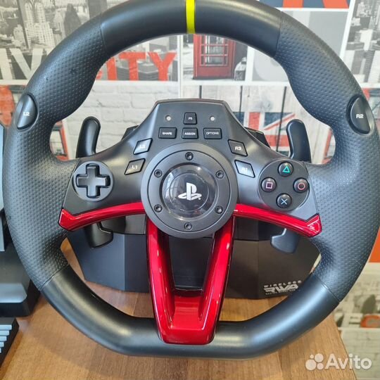 Руль Hori Racing Wheel Apex черно красный